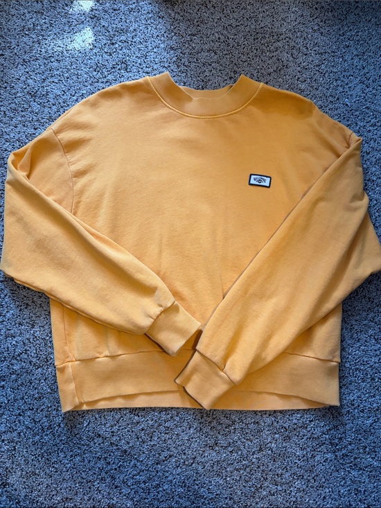 Billabong Tops - Billabong Golden Yellow Crewneck Sweatshirt